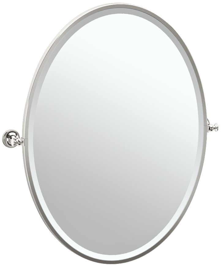 Gatco Tavern Polished Nickel 28 1/2" x 33" Wall Mirror