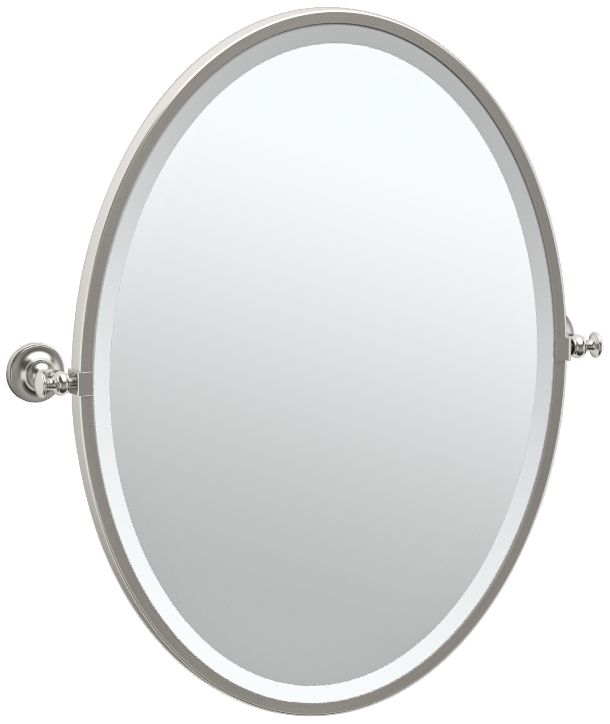 Gatco Tavern Satin Nickel 24 1/2" x 27 Wall Mirror