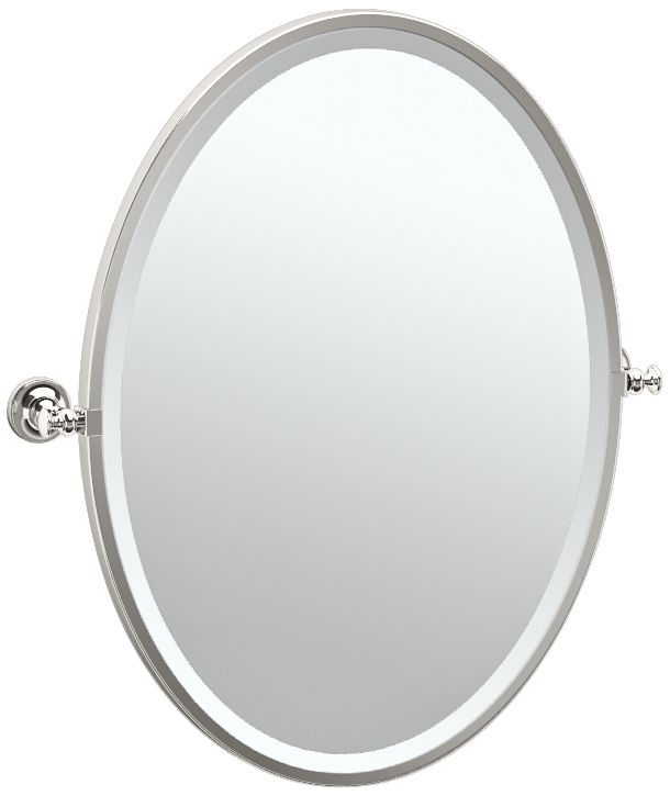 Gatco Tavern Polished Nickel 24 1/2" x 27 Wall Mirror