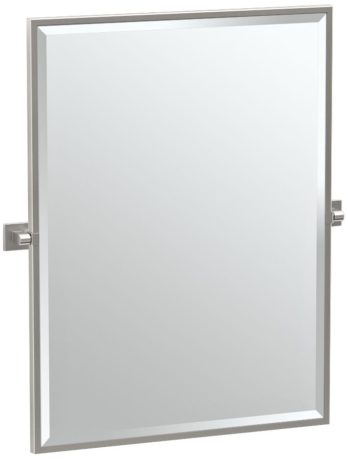 Gatco Elevate Satin Nickel 27 3/4" x 32 1/2" Wall Mirror
