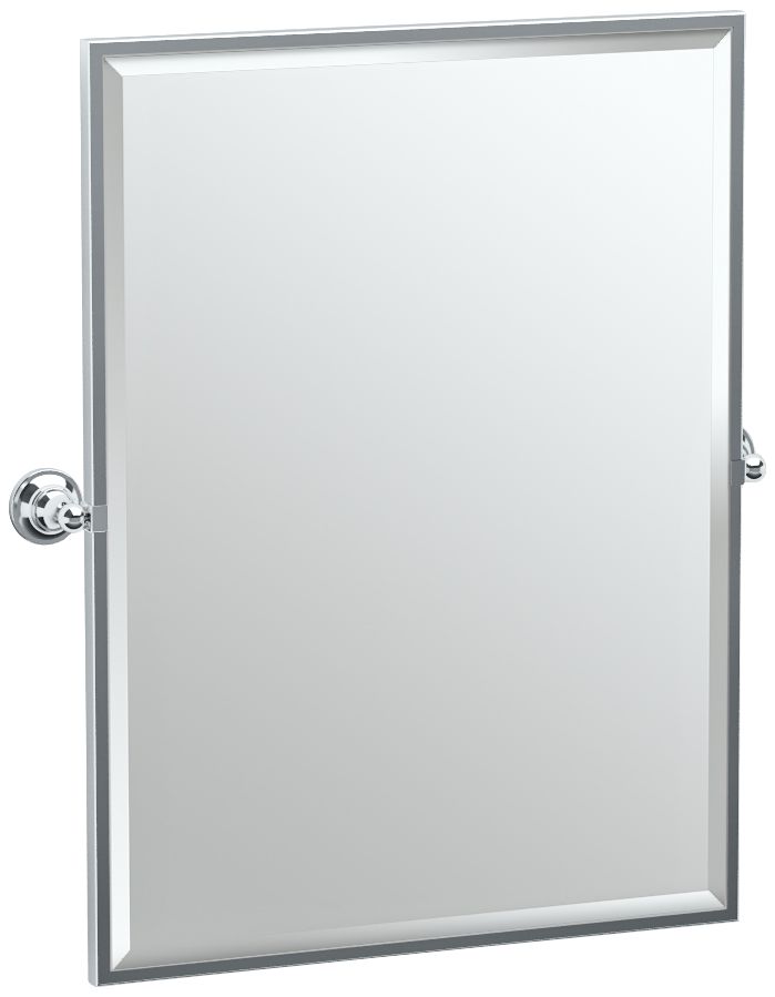 Gatco Tiara Chrome 28 1/4" x 32 1/2" Rectangular Wall Mirror