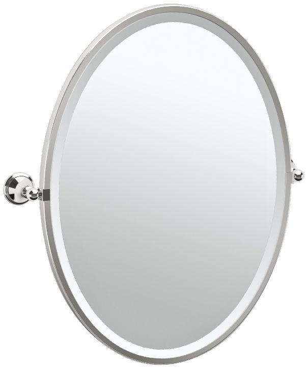 Gatco Laurel Polished Nickel 24 1/4" x 27 1/2" Mirror