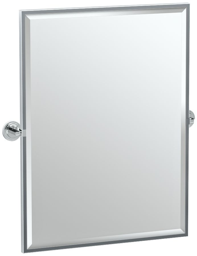 Gatco Marina Chrome 28 1/4" x 32 1/2" Wall Mirror
