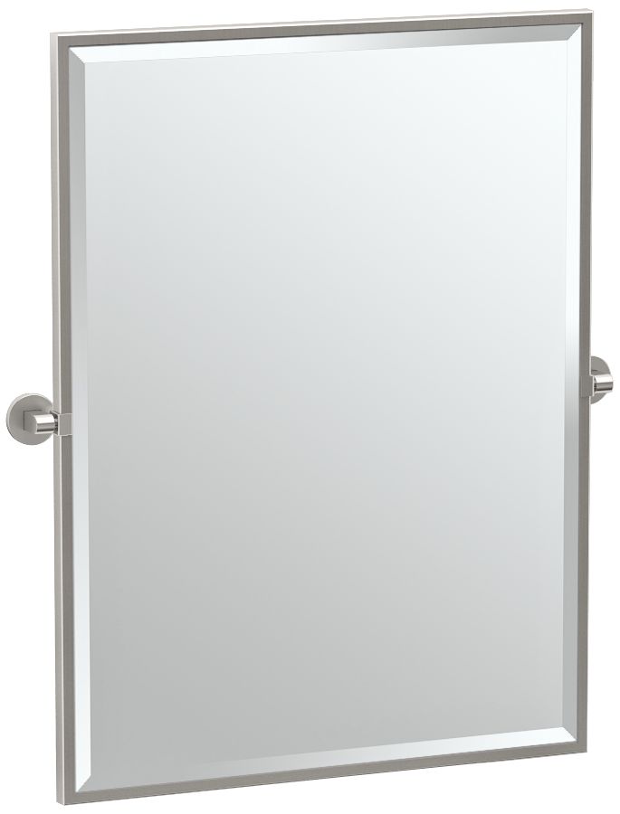 Gatco Zone Satin Nickel 28" x 32 1/2" Wall Mirror