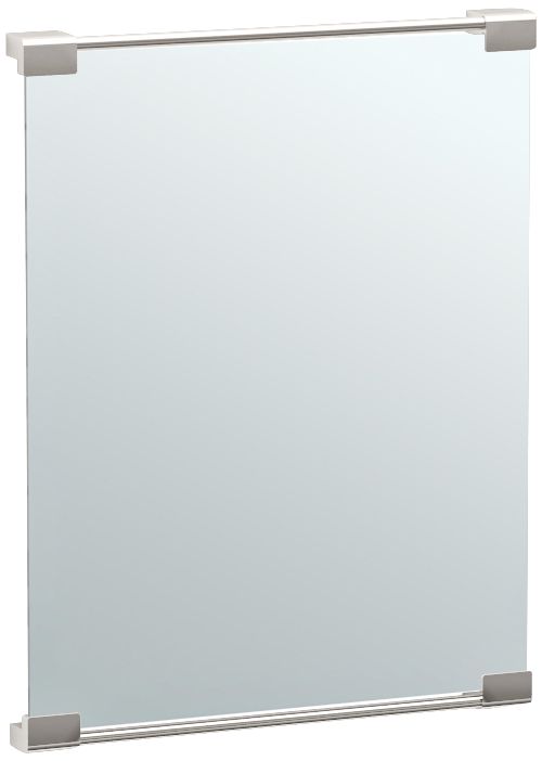 Gatco Fixed Mount Satin Nickel 19 1/2" x 25 Wall Mirror