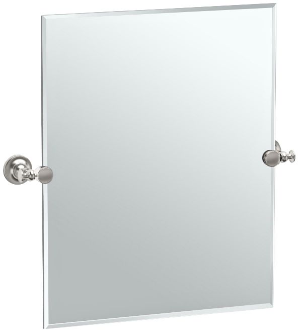 Gatco Tavern Satin Nickel 23 1/2" x 24" Vanity Mirror
