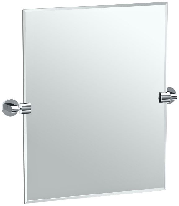 Gatco Zone Chrome 23 3/4" x 24" Rectangular Vanity Mirror