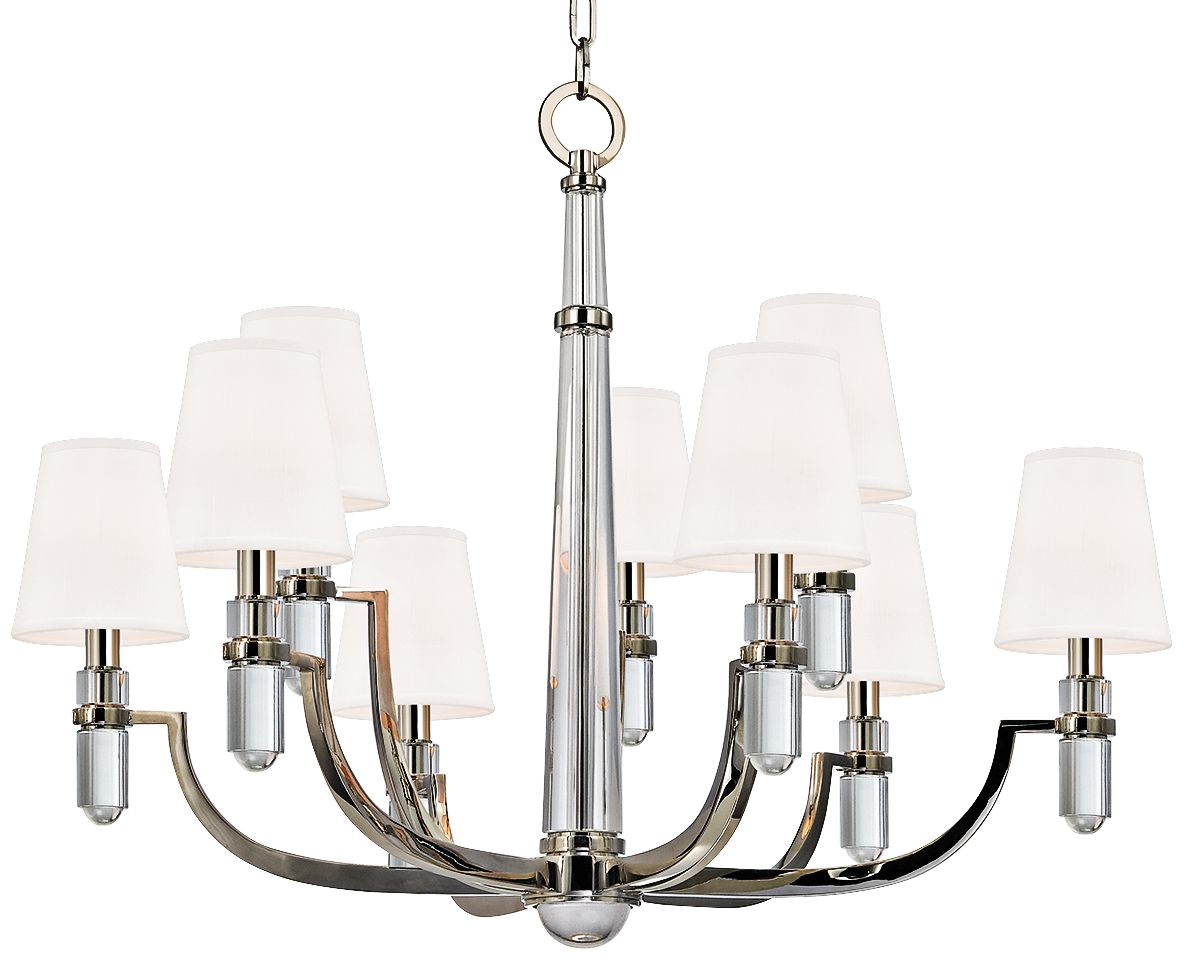 Hudson Valley Dayton 33" Wide Polished Nickel Chandelier