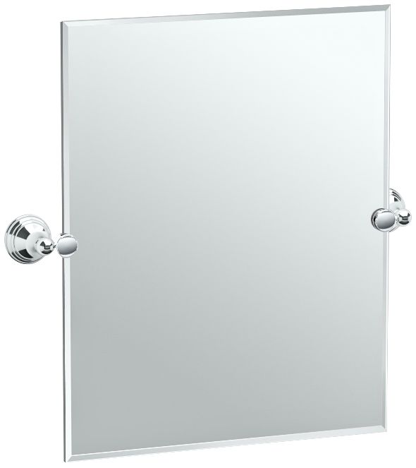 Gatco Charlotte Chrome 24 1/4" x 24" Vanity Wall Mirror