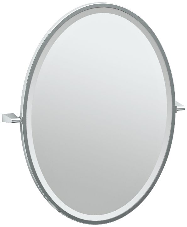 Gatco Bleu Chrome 23 1/2" x 27 Framed Vanity Mirror