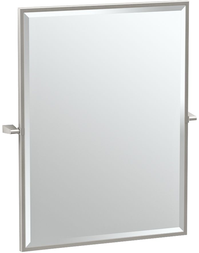 Gatco Bleu Satin Nickel 27 1/2" x 32 Vanity Mirror