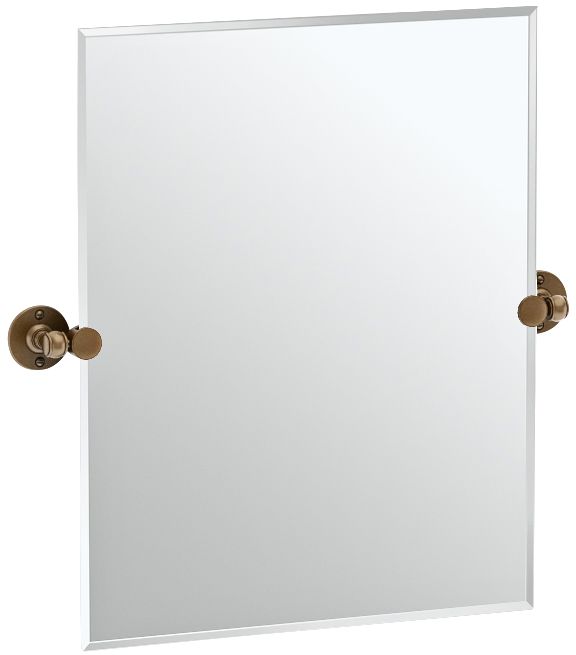 Gatco Cafe Bronze 23 1/2" x 24" Rectangular Vanity Mirror
