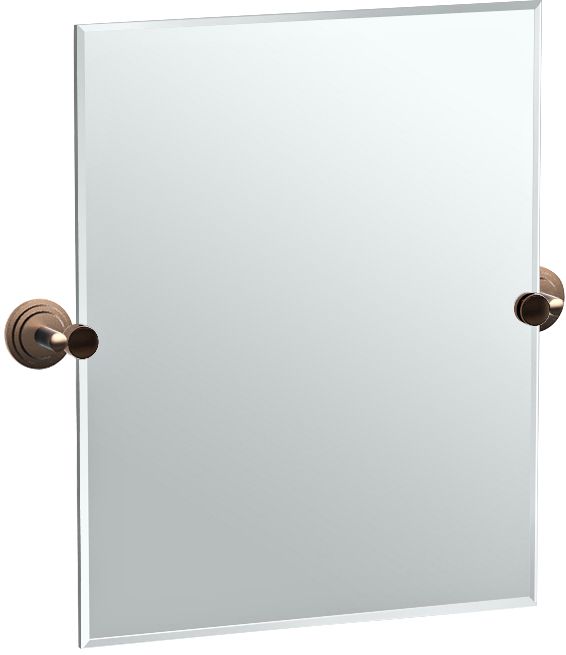 Gatco Marina Bronze 24 3/4" x 24" Rectangular Vanity Mirror