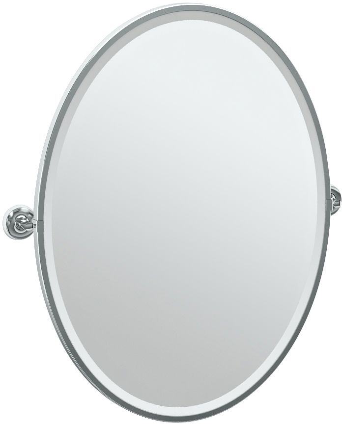 Gatco Designer II Chrome 29" x 33" Oval Vanity Mirror