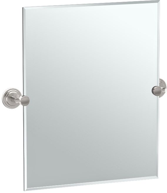 Gatco Marina Satin Nickel 24 3/4" x 24" Vanity Wall Mirror