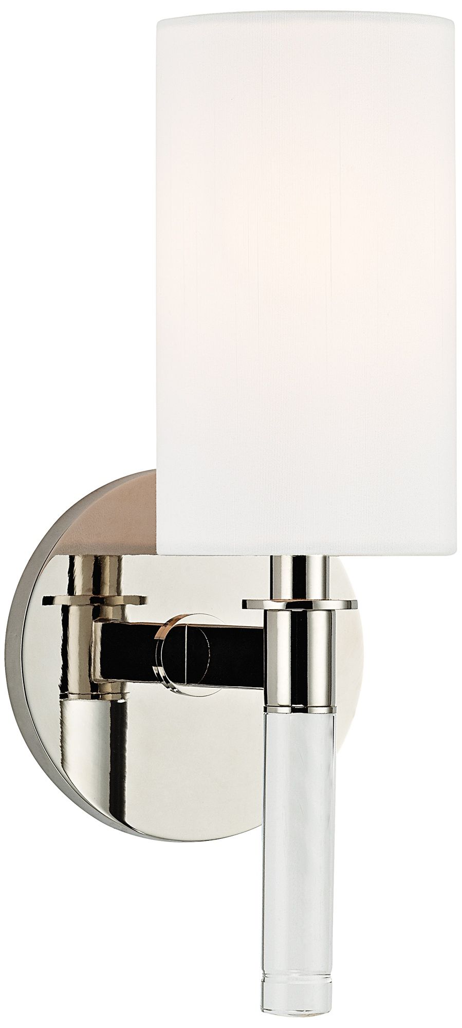 Hudson Valley Wylie 12" High Polished Nickel Wall Sconce