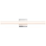 Sonneman Sq-Bar 24&quot; Wide Polished Chrome LED Bath Light