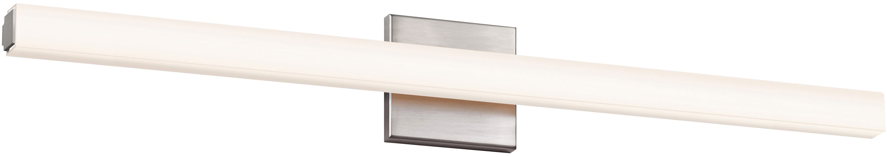 Sonneman Sq-Bar 32" Wide Satin Nickel LED Bath Light