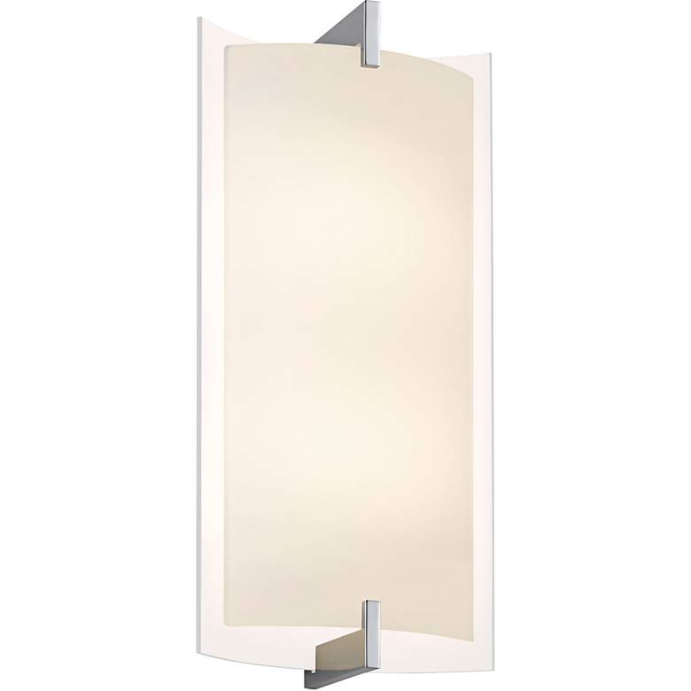 Double Arc 12 1/2&quot;H Polished Chrome LED Wall Sconce