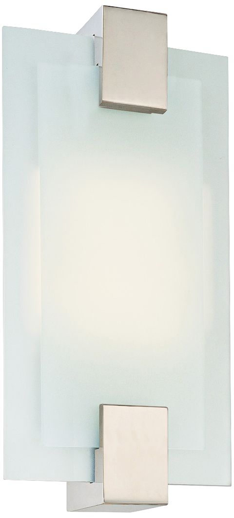 Sonneman Dakota 14 1/2"H Satin Nickel Sconce