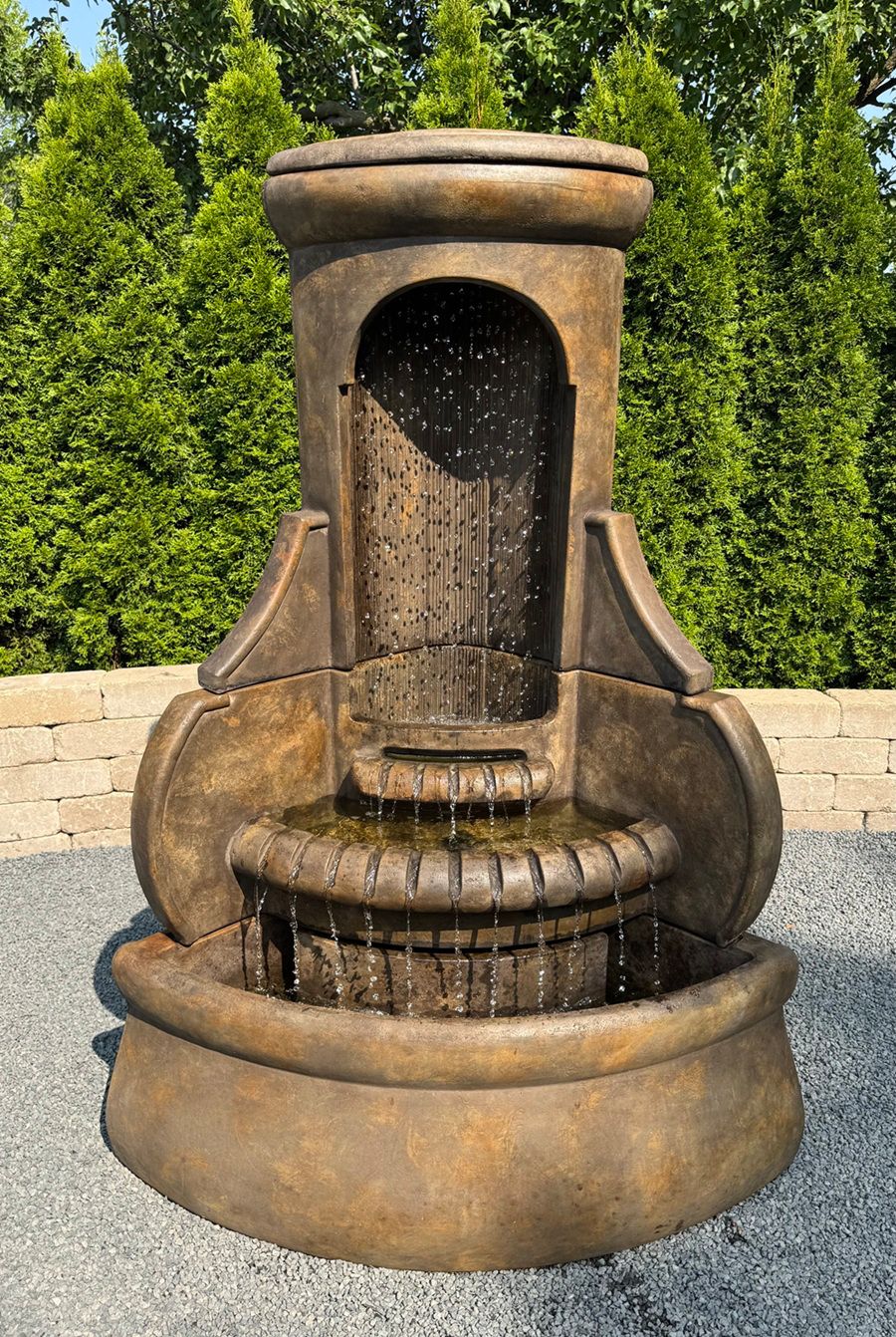 Henri Studio Falling Diamonds 61 1/2"H LED Corner Fountain