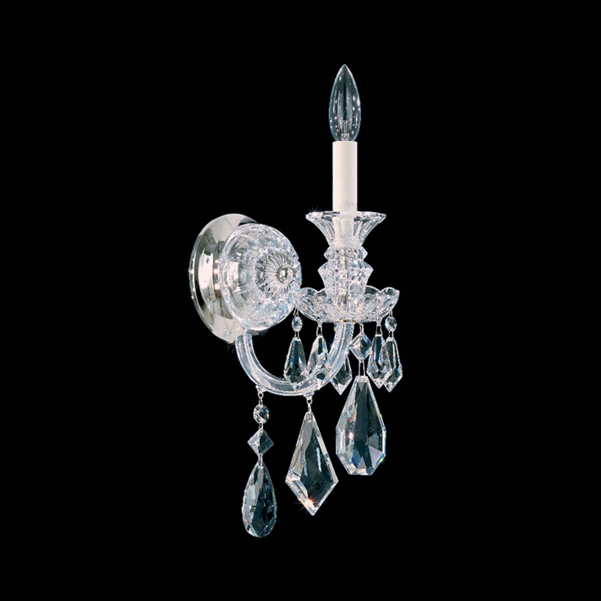 Schonbek Hamilton 17" High Handcut Crystal Wall Sconce 80597 Lamps