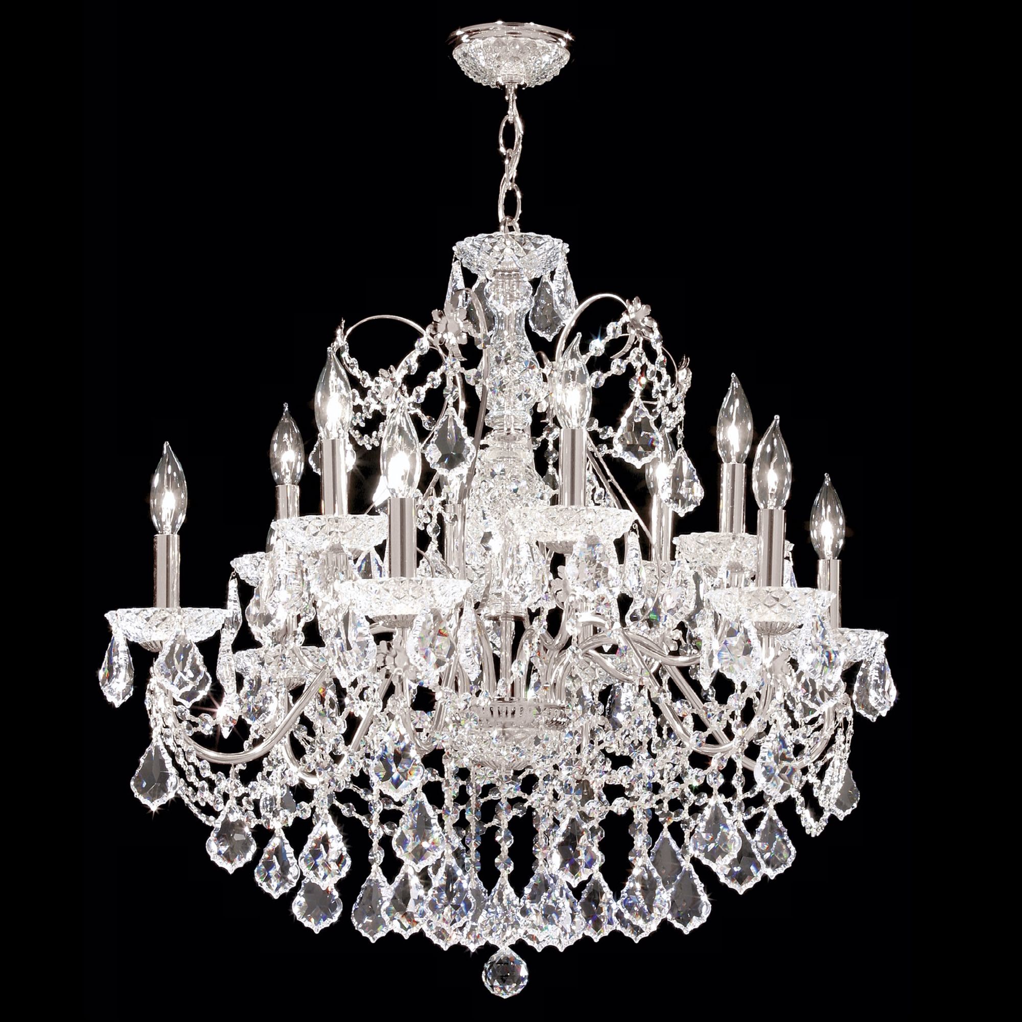 James R. Moder 28" Wide Twelve Light Chandelier