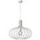 Rosalind 19 3/4" Wide Textured White Open Cage Pendant Light
