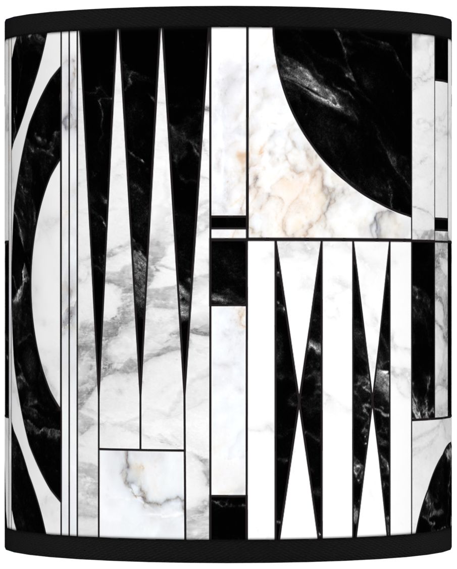 Noir Marble Giclee Shade 10x10x12 (Spider)