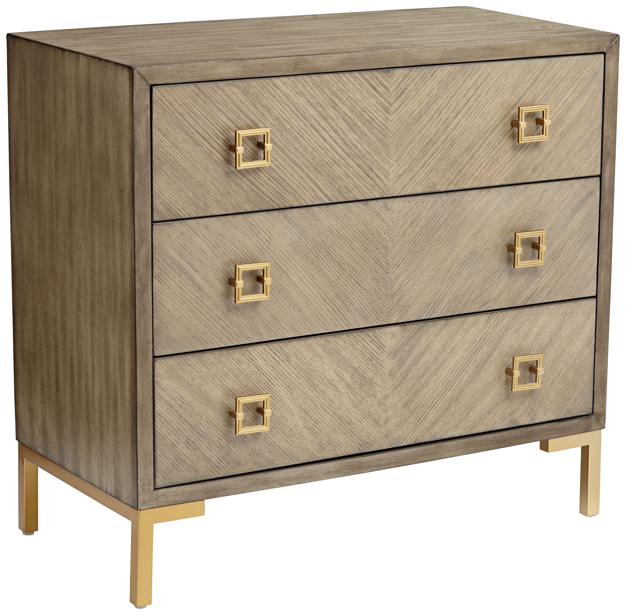 Wheaton 34 1/2" Wide USB and Outlet 3-Drawer Chest