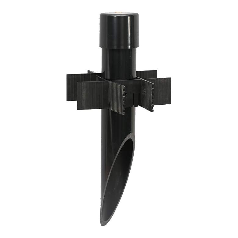 Image 1 Black PVC Landscape Mounting Post with Cap