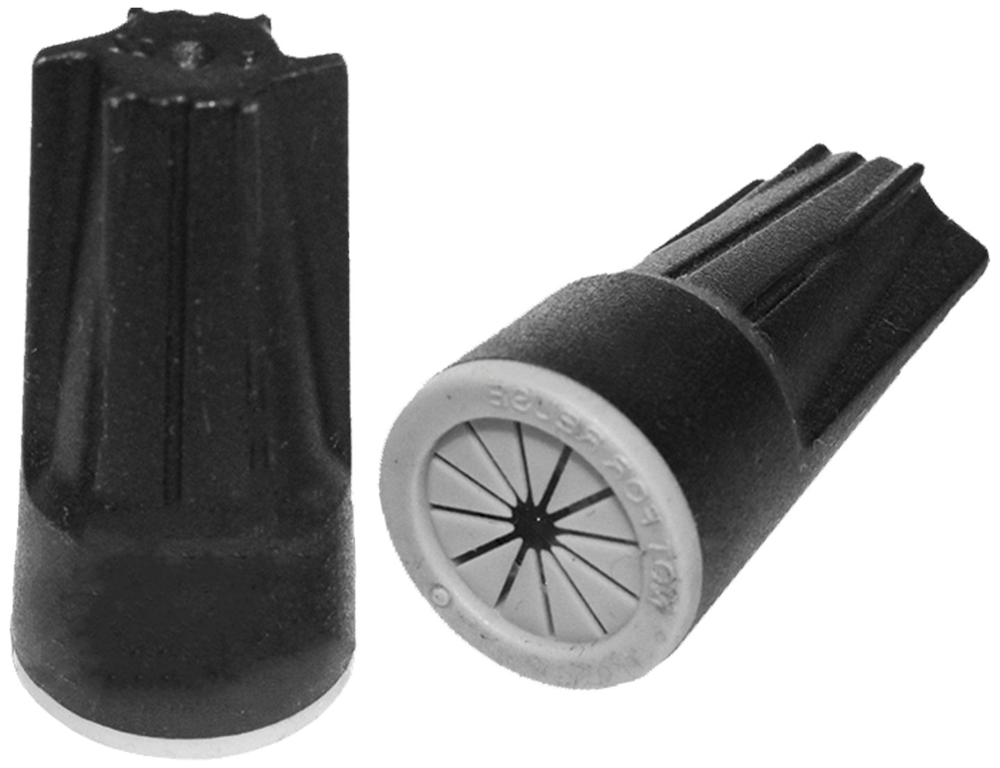 Black Grease Filled Outdoor Landscape Wire Nuts 100Pack 80K47