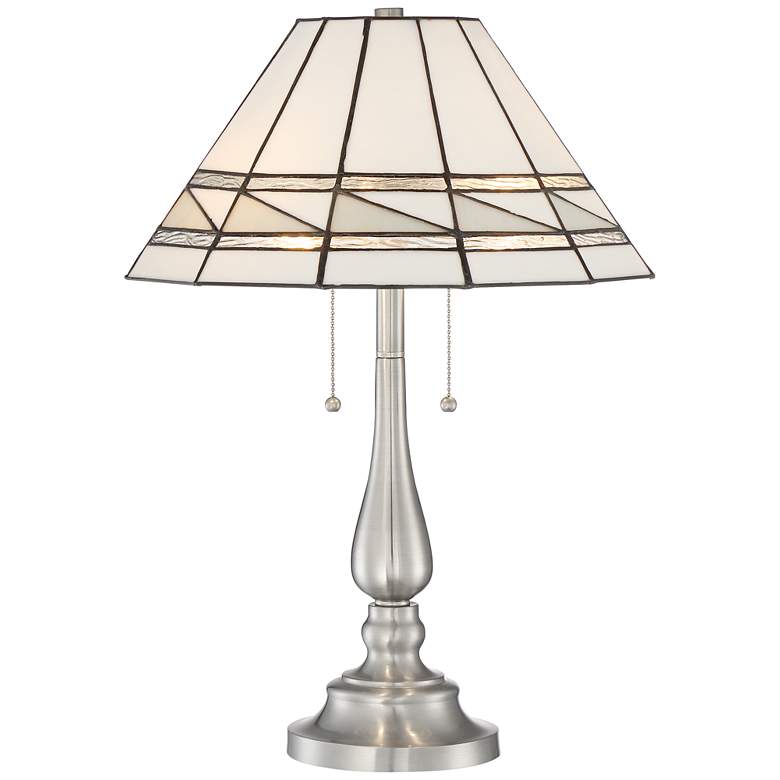 Rogeier Tiffany Style Art Glass Table Lamp