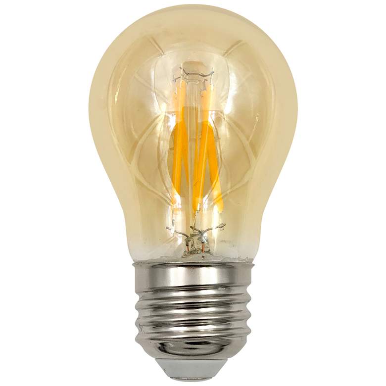 75W Equivalent Amber 8W LED Filament A15 Standard Bulb