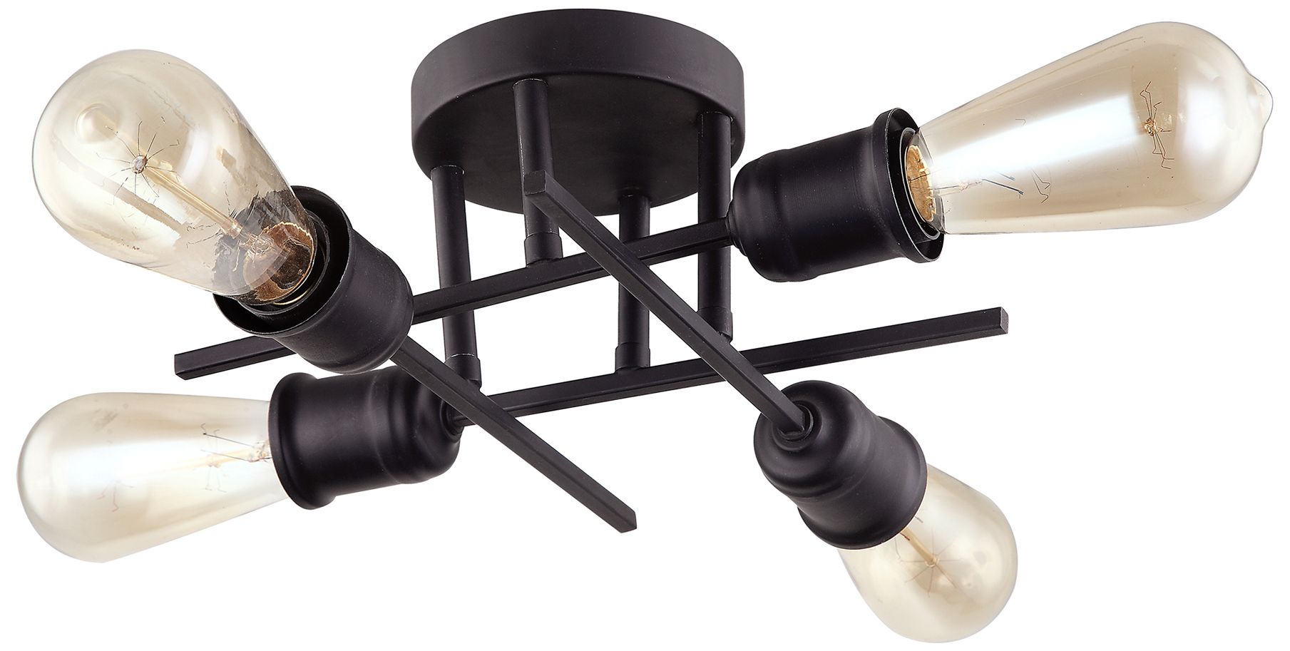 Nebraska 18" Wide Espresso 4-Light Ceiling Light