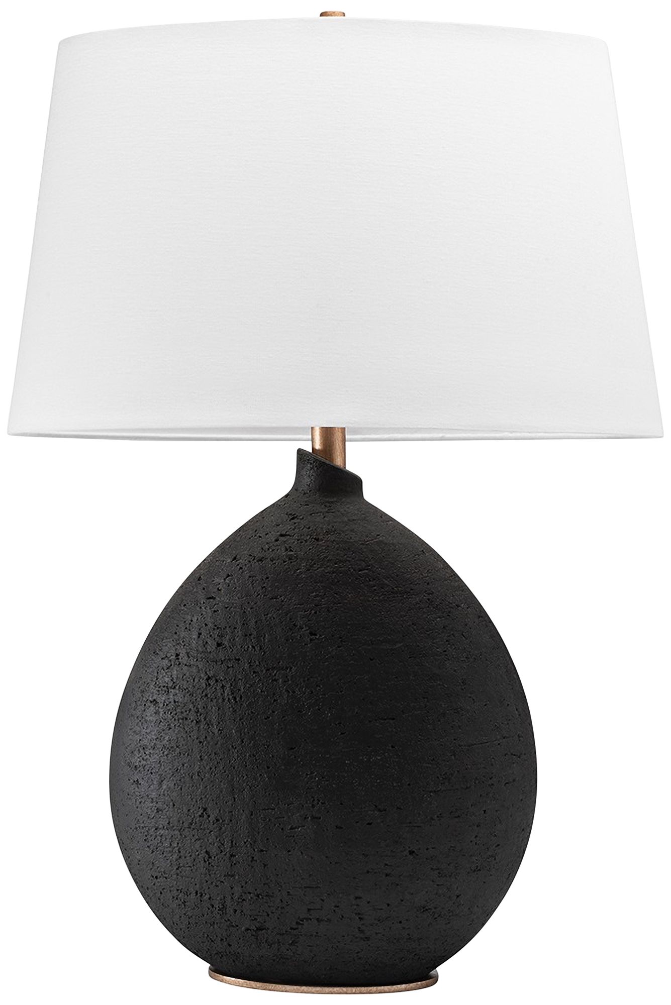 black ceramic lamp base