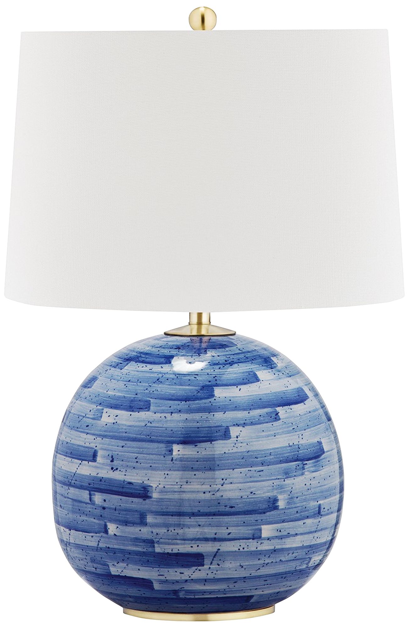 blue table lamp