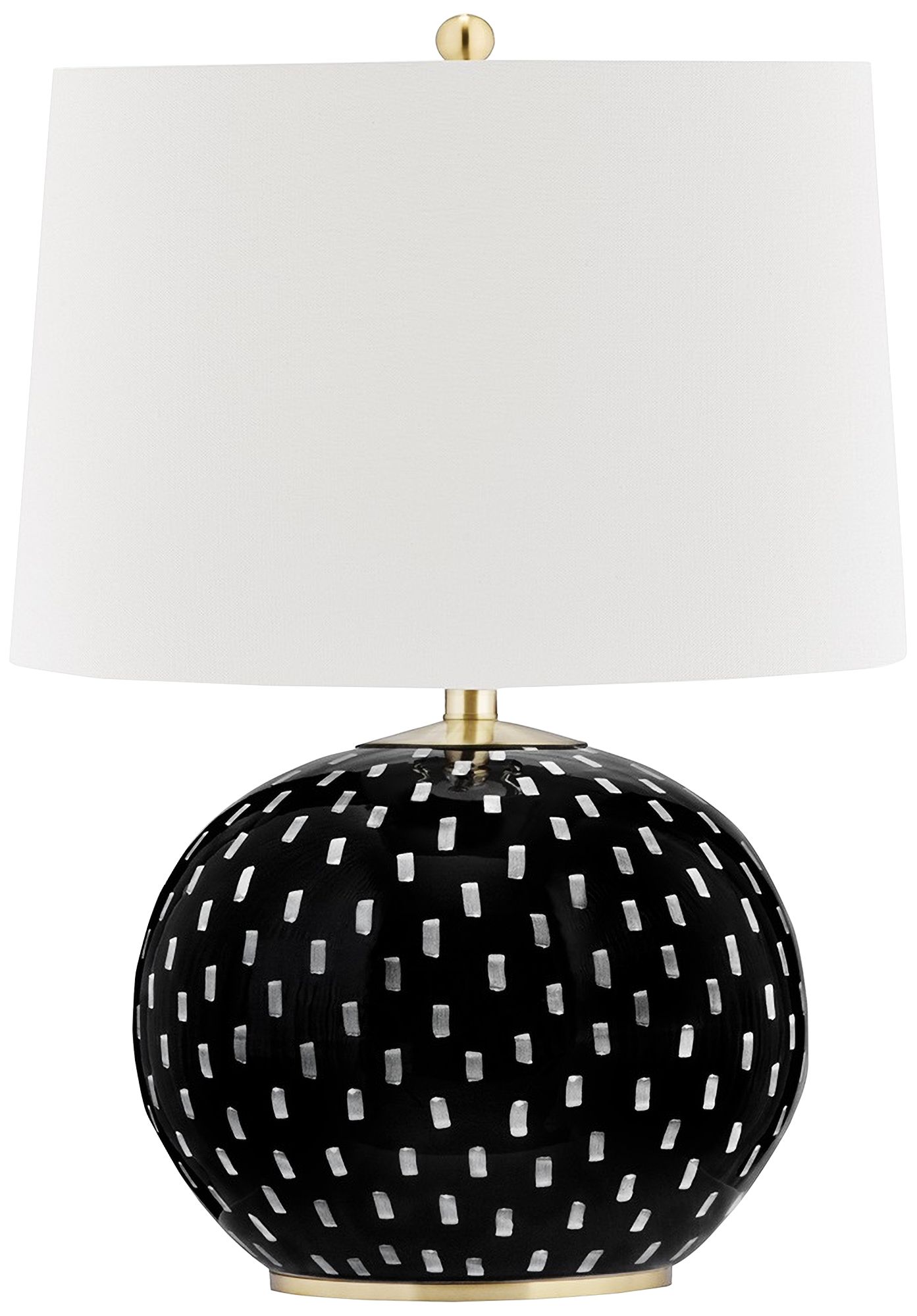 black ceramic lamp base