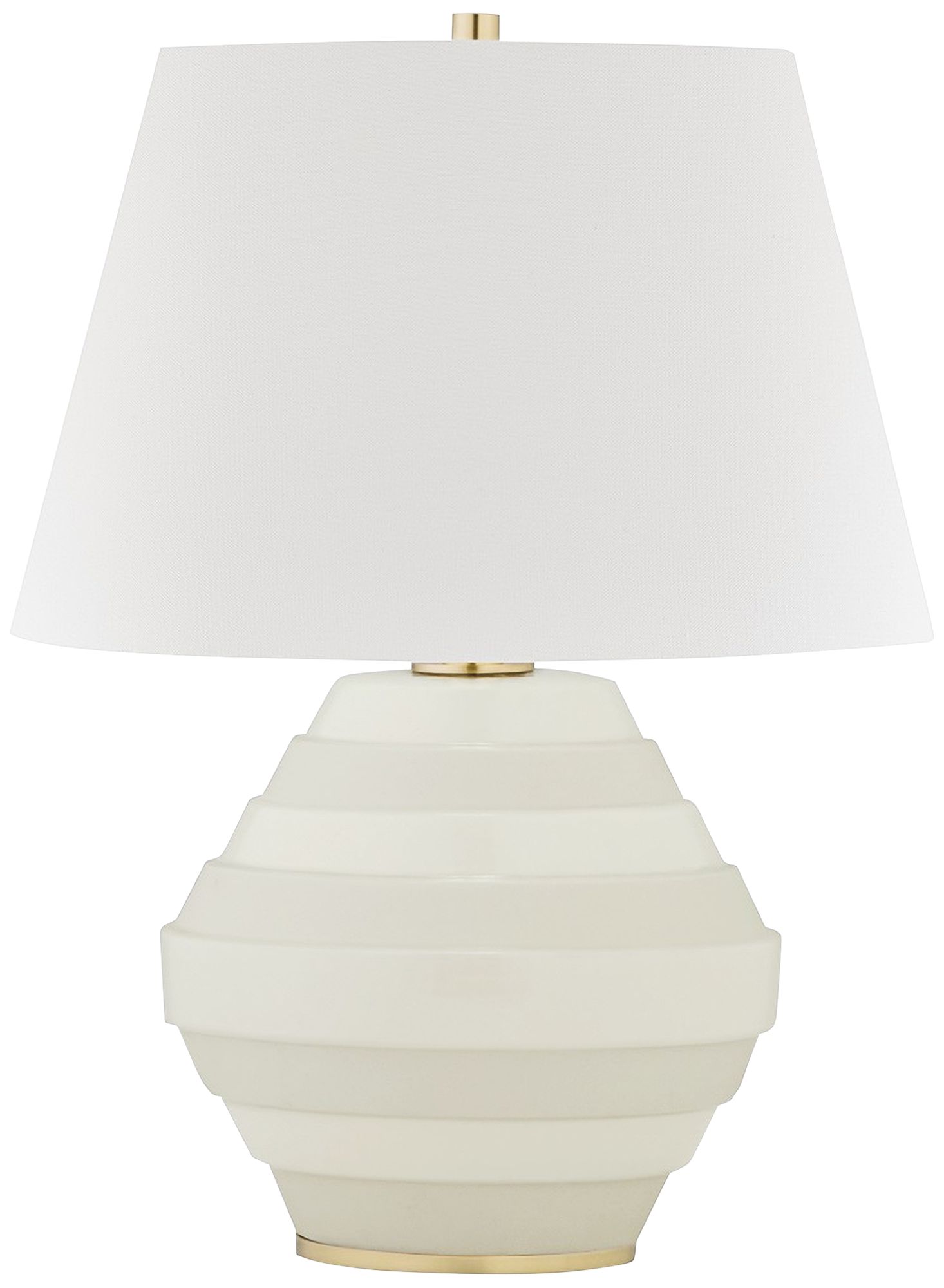 Hudson Valley Calverton 20"H White Ceramic Accent Table Lamp