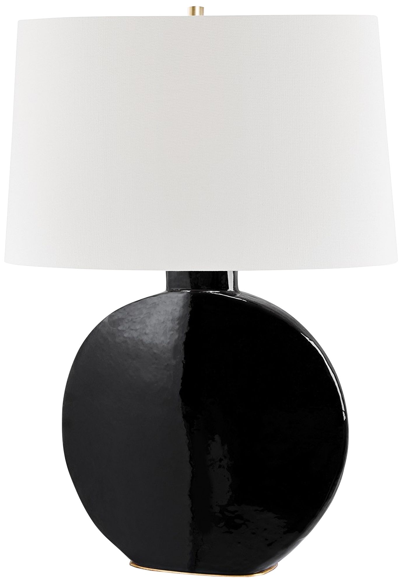 black ceramic table lamp