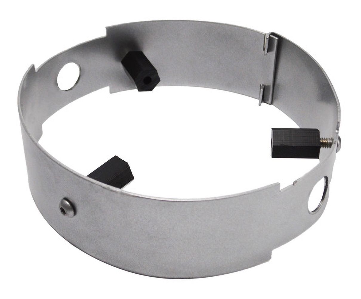 Chrome Powder 7" Wide Flag Pole Light Ring