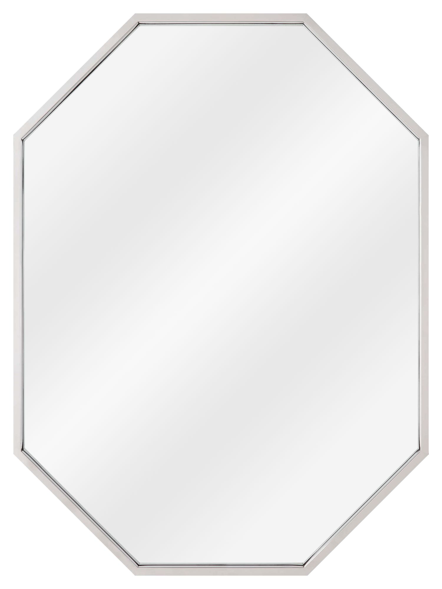 Classics Hale Polished Nickel 24" x 32" Hexagon Wall Mirror