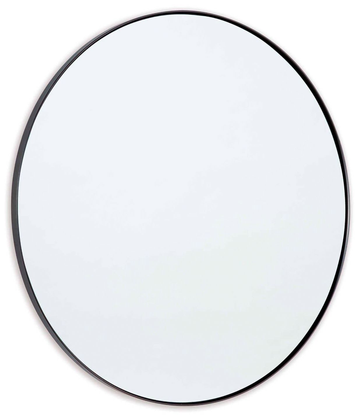 Classics Rowen Blackened Steel 30" Round Wall Mirror