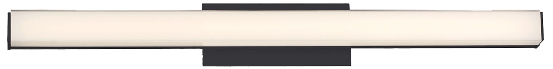 dweLED Brink 24" Wide Black 3000K LED Bath Light