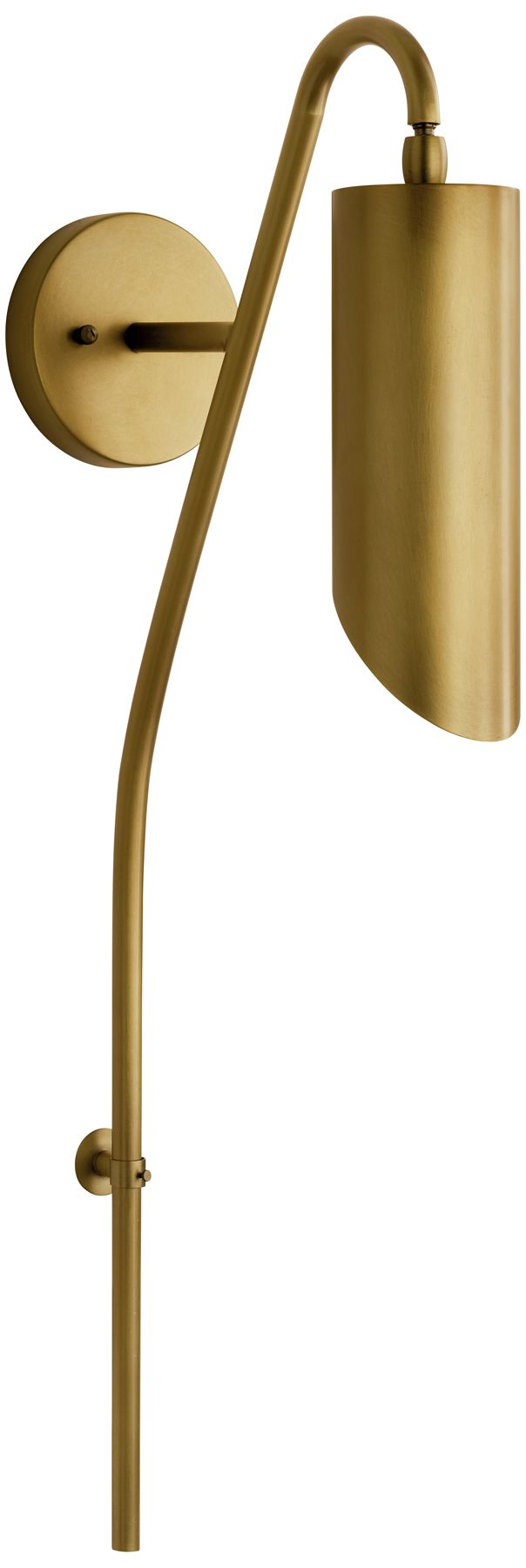 Kichler Trentino 30" High Natural Brass Plug-In Wall Sconce