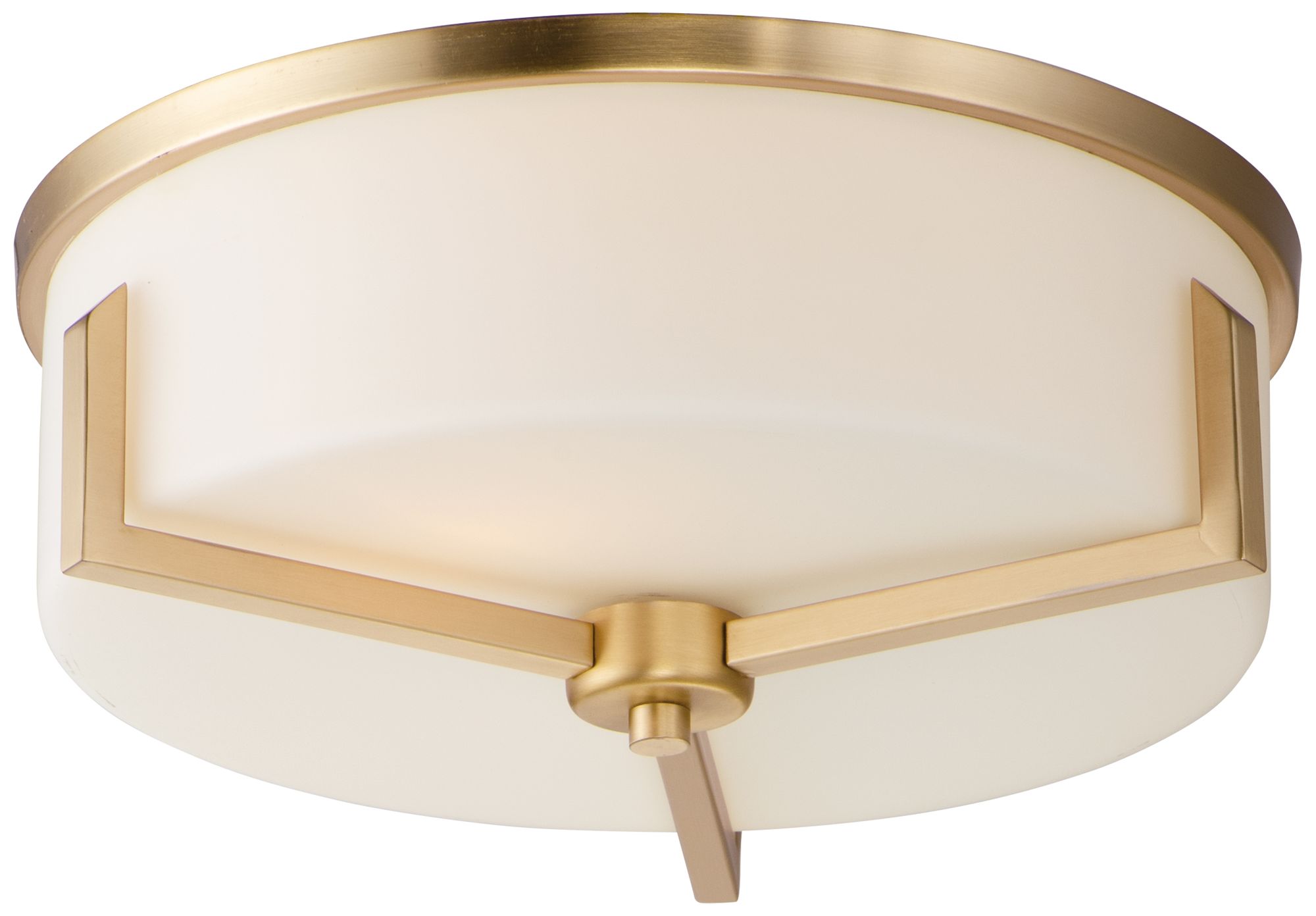 Maxim Dart 14" Wide Satin Brass 3-Light Ceiling Light