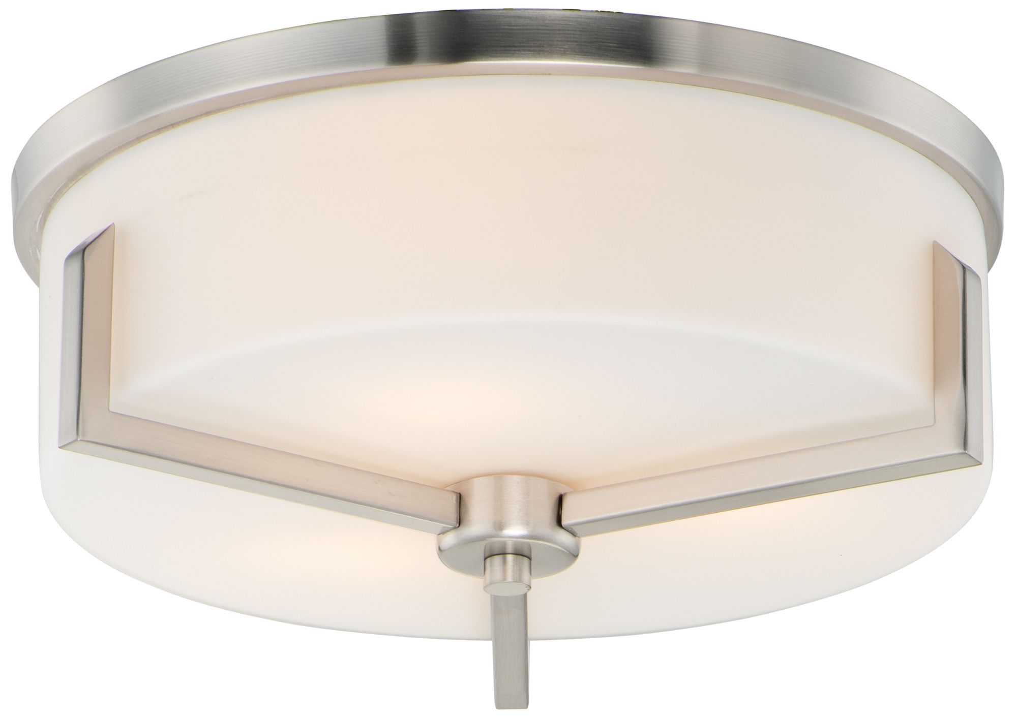 Maxim Dart 14" Wide Satin Nickel 3-Light Ceiling Light