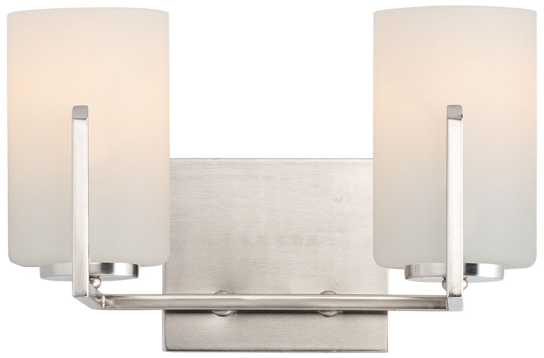 Maxim Dart 7 3/4" High Satin Nickel 2-Light Wall Sconce