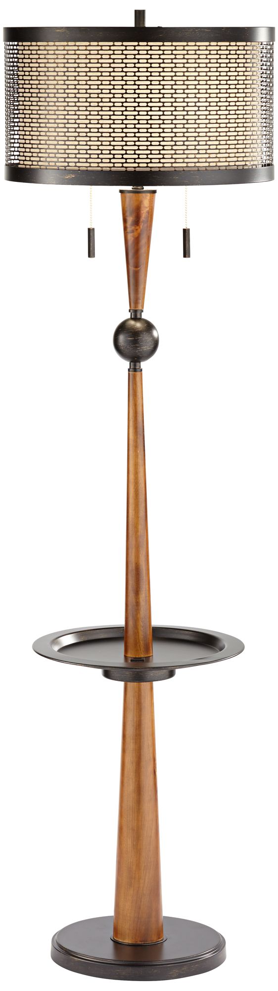 Hunter Floor Lamp with Tray Table and USB Port 81A50 Lamps Plus