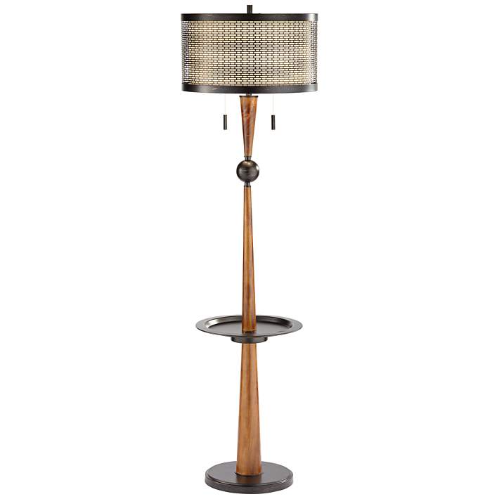 Hunter Floor Lamp With Tray Table And, Floor Lamp With Tray Table And Usb Port